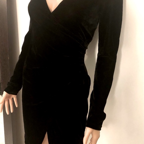 Renamed Dresses & Skirts - Black Velvet mini dress